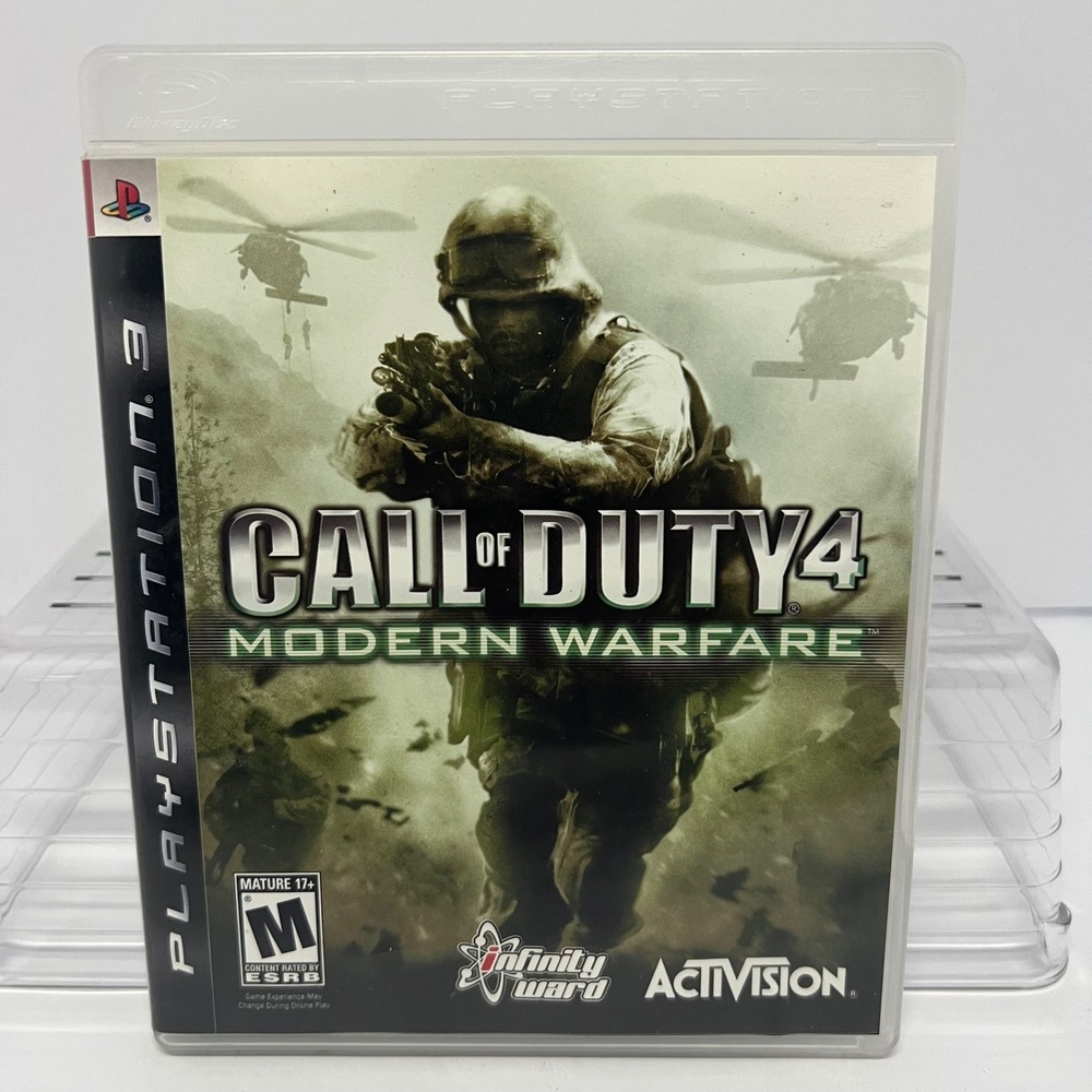 Call of Duty 4 Modern Warfare Sony PlayStation 3 PS3 Game Disc‎ Manual